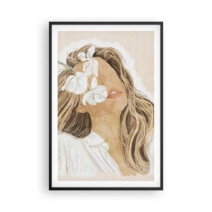 Poster in cornice nera - In estasi tra i fiori - 61x91 cm