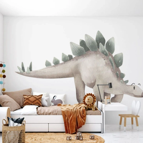 Fotomurale su misura Adesiva Deluxe Sticker - Sono vostro amico - Dinosauro, Bambini, Stegosauro