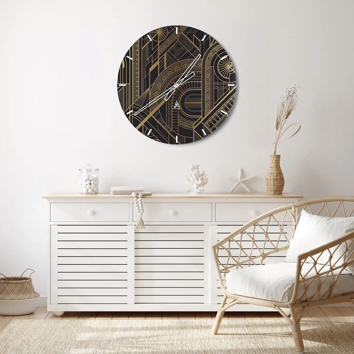 Orologio da parete - Orologio in Vetro - Concetti, idee, progetti - 40x40 cm