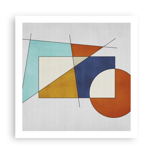 Poster - Astrazione: gioco modernista - 60x60 cm