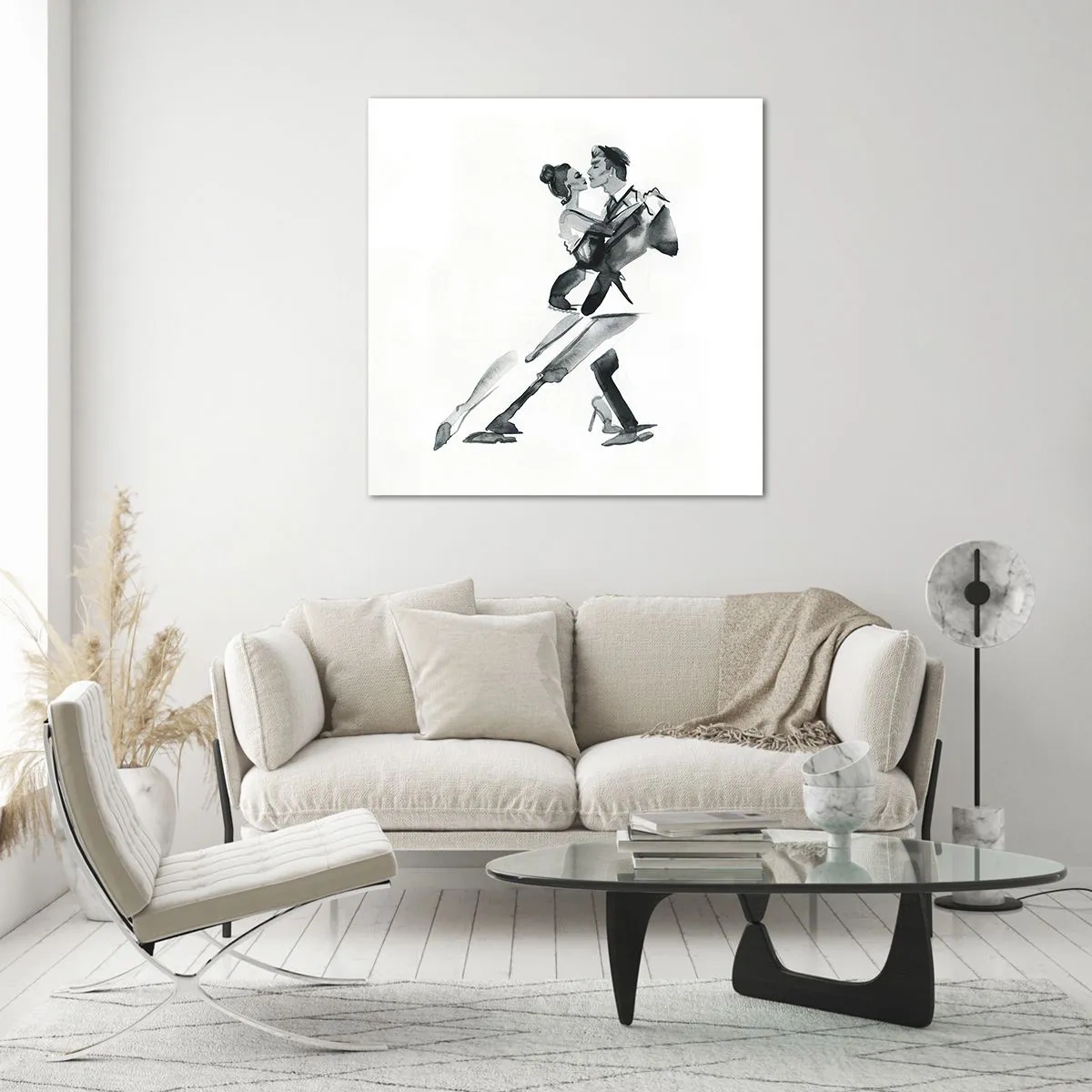 Quadro su vetro - In un unico ritmo - 60x60 cm