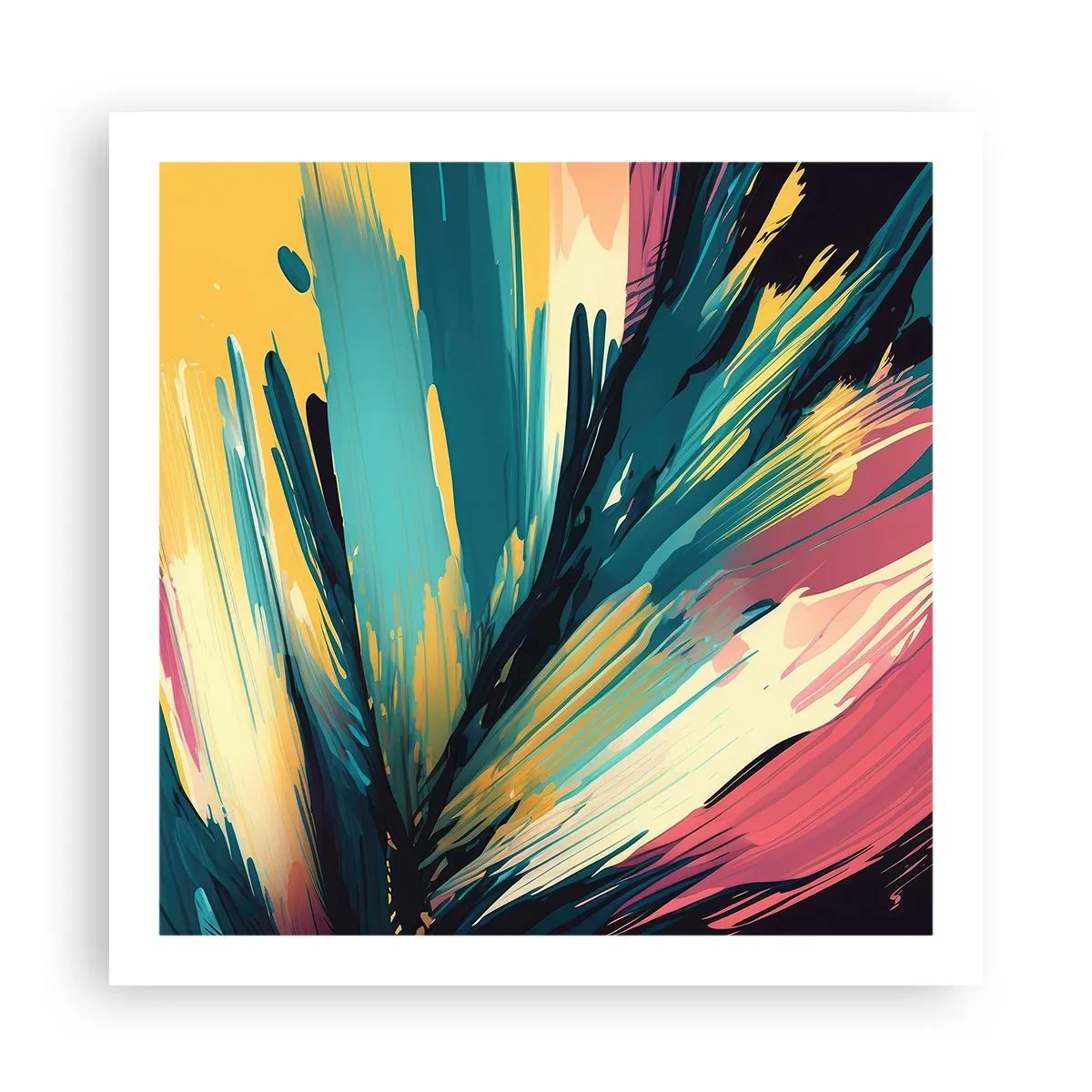 Poster - Composizione: esplosione di gioia - 60x60 cm