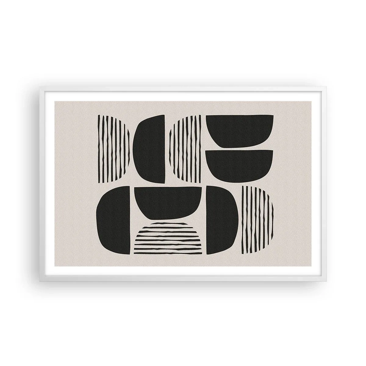 Poster in cornice bianca - Sistemi di metà - 91x61 cm