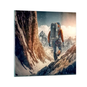 Quadro su vetro - Guerriero solitario - 60x60 cm