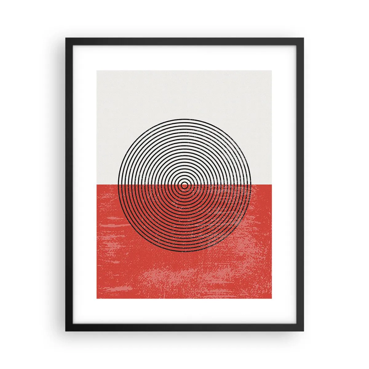 Poster in cornice nera - Dritto al centro - 40x50 cm