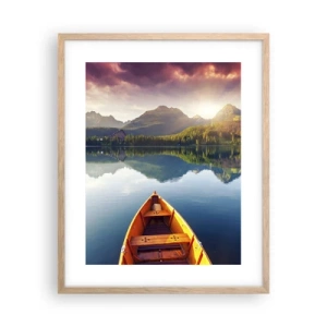 Poster in cornice rovere chiaro - Niente contro natura - 40x50 cm