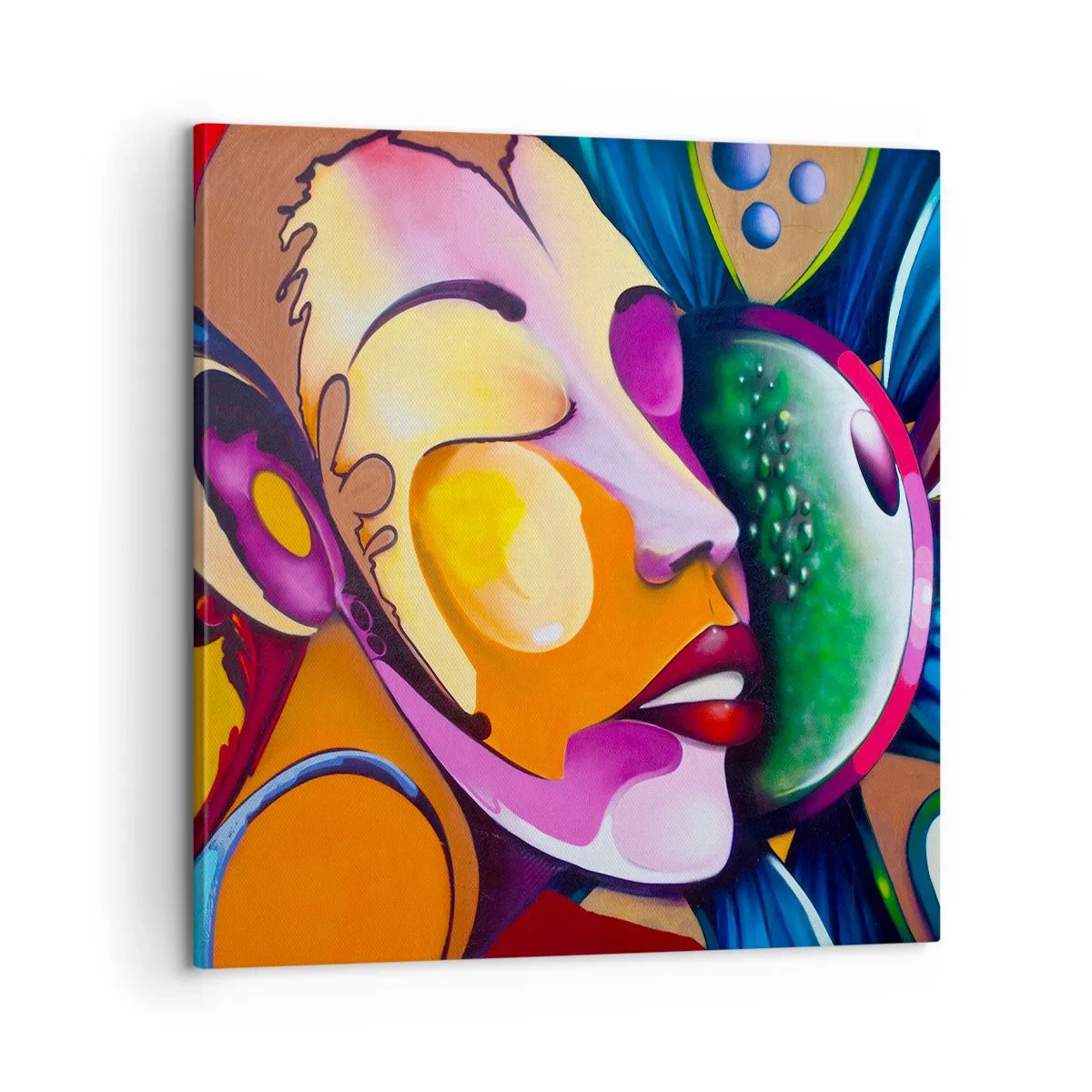Quadro su tela - Stampe su Tela - Toccare con il colore - 60x60 cm