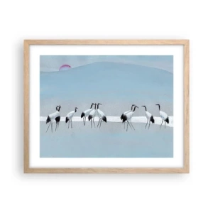 Poster in cornice rovere chiaro - Dopo un giorno rovente - 50x40 cm