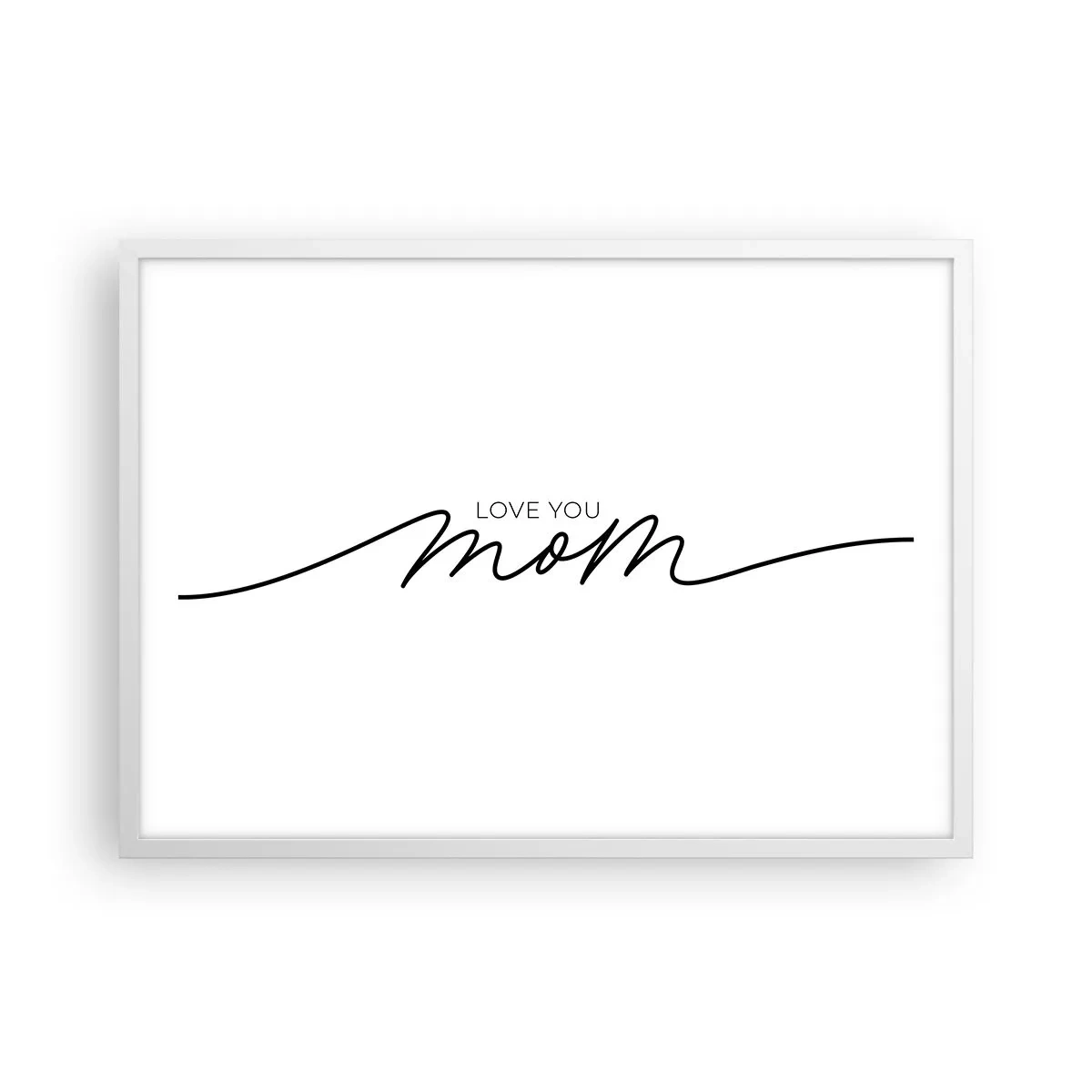 Poster in cornice bianca - Grande commozione - 70x50 cm