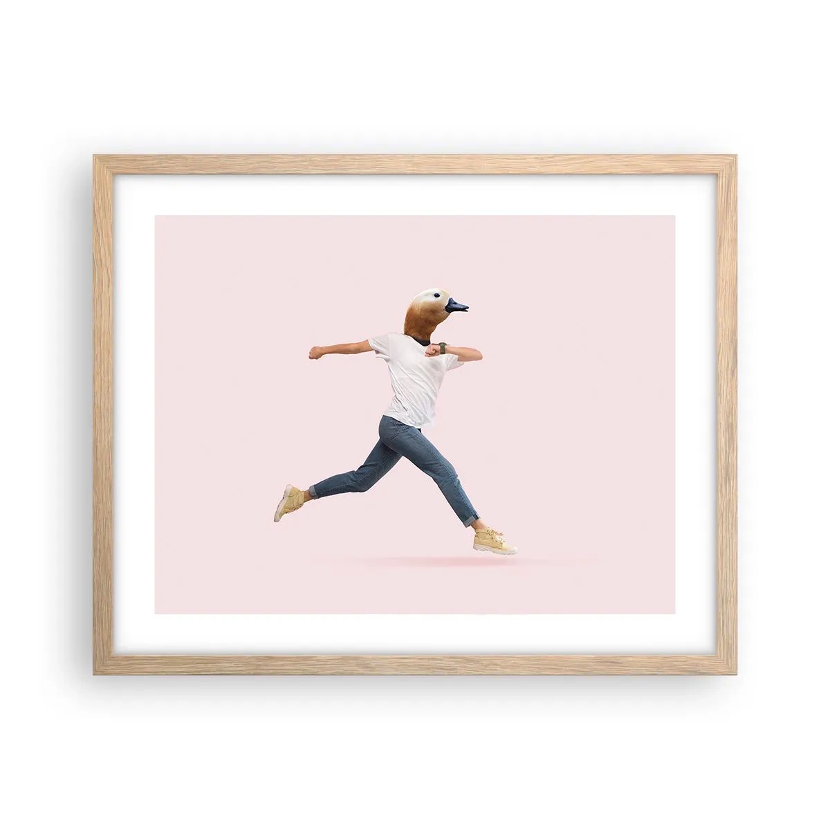 Poster in cornice rovere chiaro - Un pizzico di assurdo - 50x40 cm