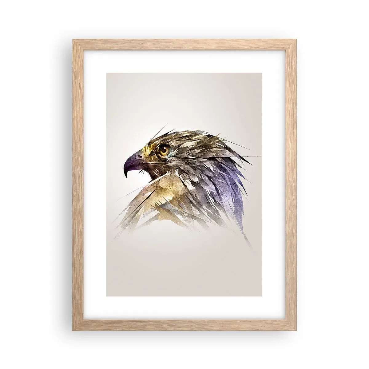 Poster in cornice rovere chiaro - Ritratto di guerriero - 30x40 cm