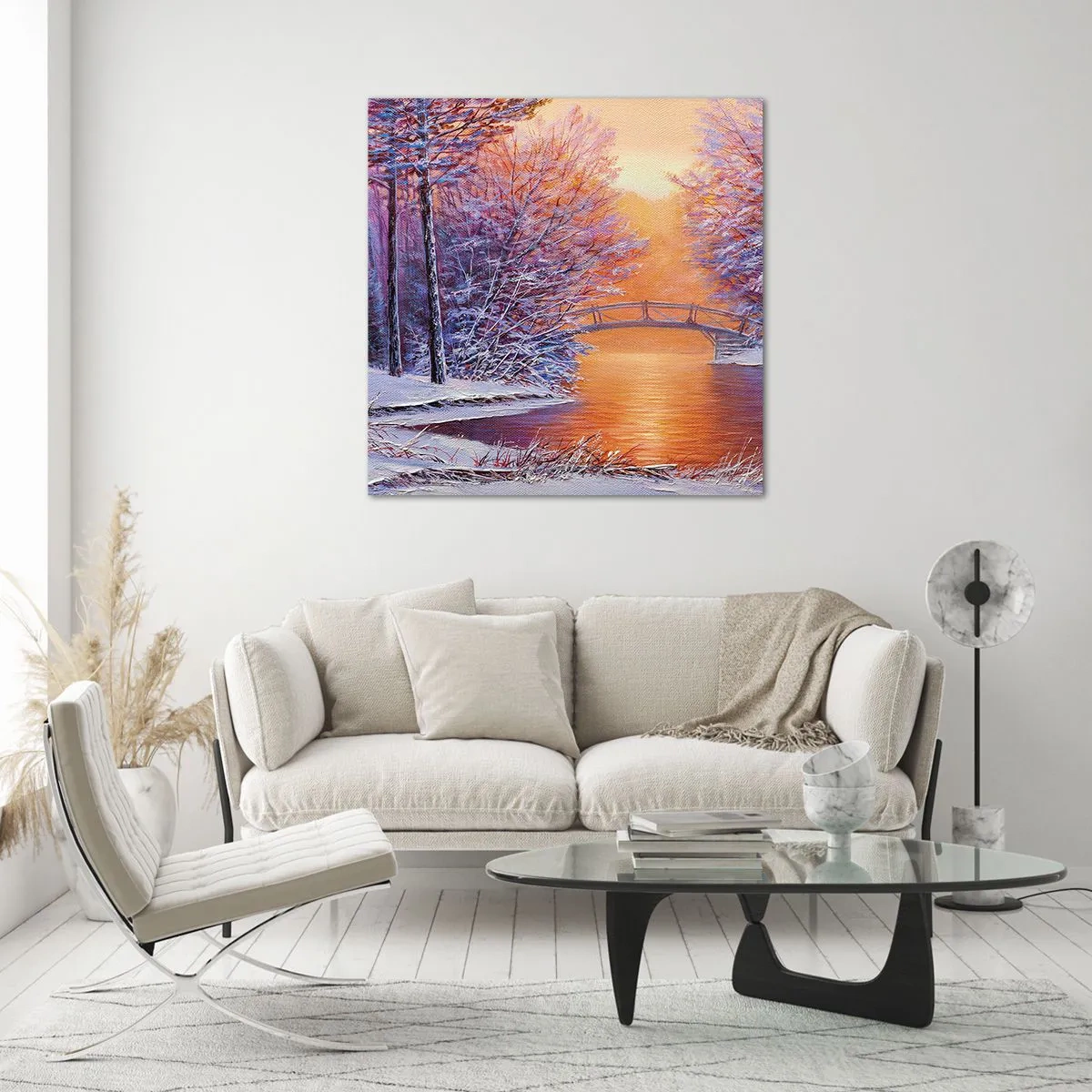 Quadro su vetro - Incontriamoci qui - 70x70 cm