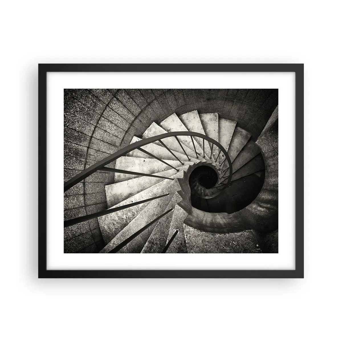 Poster in cornice nera - Salire e scendere - 50x40 cm
