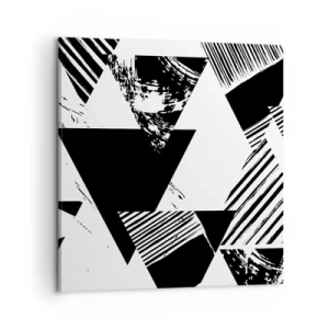 Quadro su tela - Stampe su Tela - Pioggia di triangoli - 60x60 cm