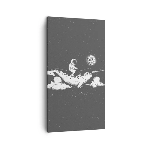Quadro su tela - Stampe su Tela - Il cavaliere dello spazio - 45x80 cm