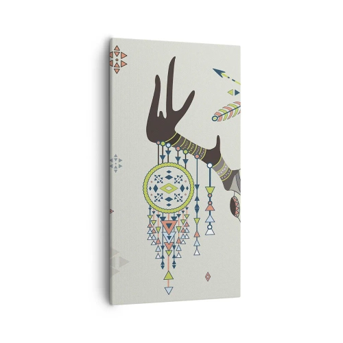 Quadro su tela - Stampe su Tela - Il trofeo del cacciatore indiano - 55x100 cm