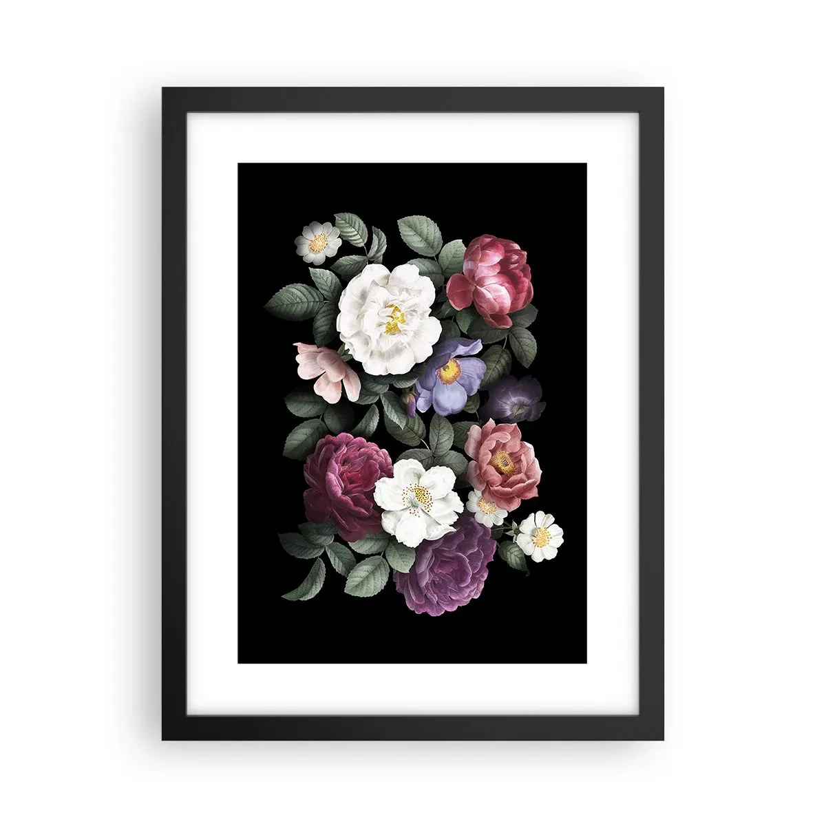 Poster in cornice nera - Dal giardino inglese - 30x40 cm