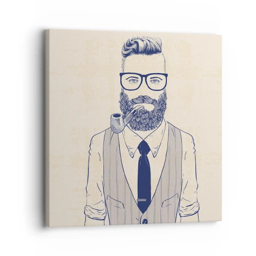 Quadro su tela - Stampe su Tela - Allegro, maschile e alla moda - 30x30 cm