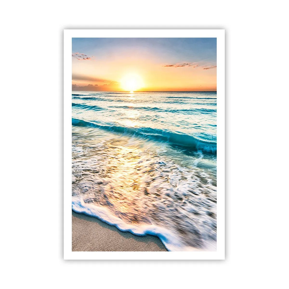 Poster - Tramonto sul mare - 70x100 cm
