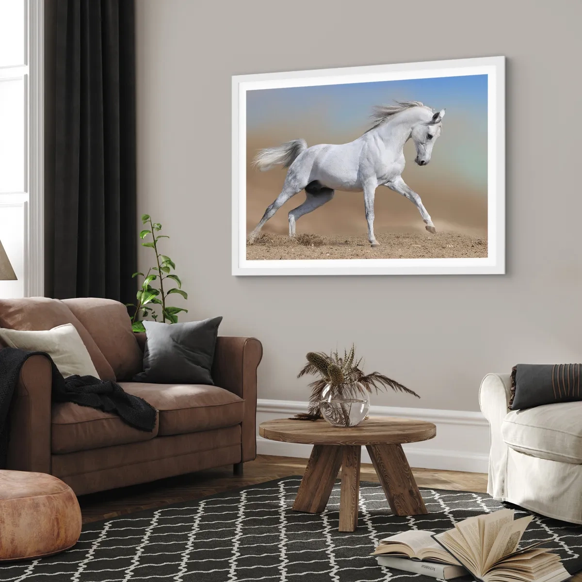 Poster in cornice bianca - La più bella favola araba - 70x50 cm