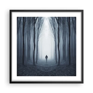 Poster in cornice nera - E tutto è semplice e chiaro - 50x50 cm