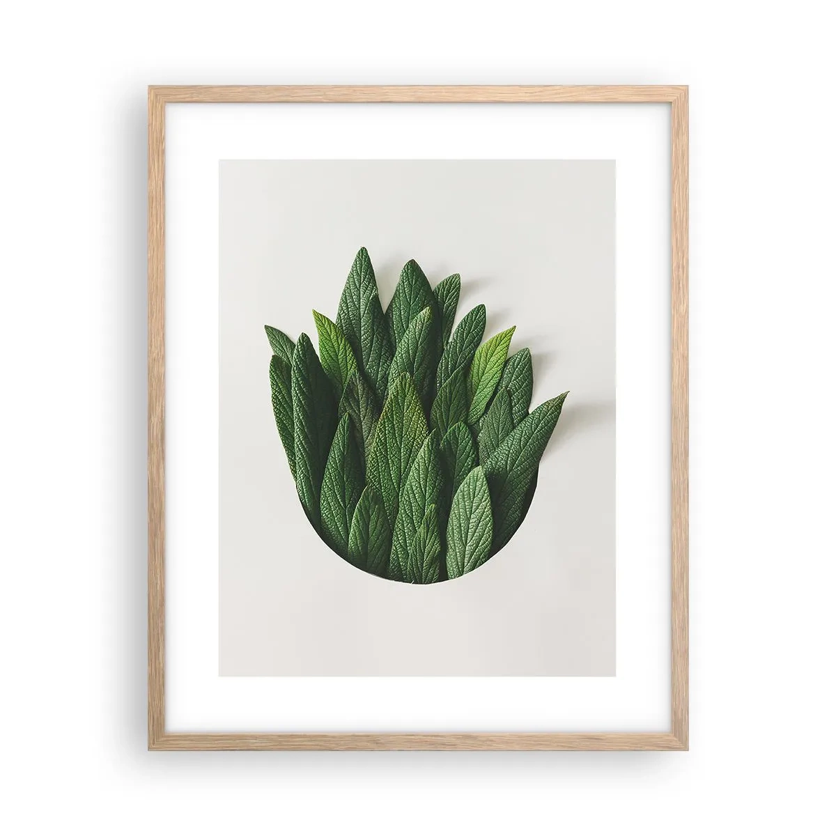 Poster in cornice rovere chiaro - Curiosità irrefrenabile - 40x50 cm