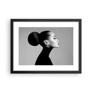 Poster in cornice nera - La Nefertiti di oggi - 40x30 cm