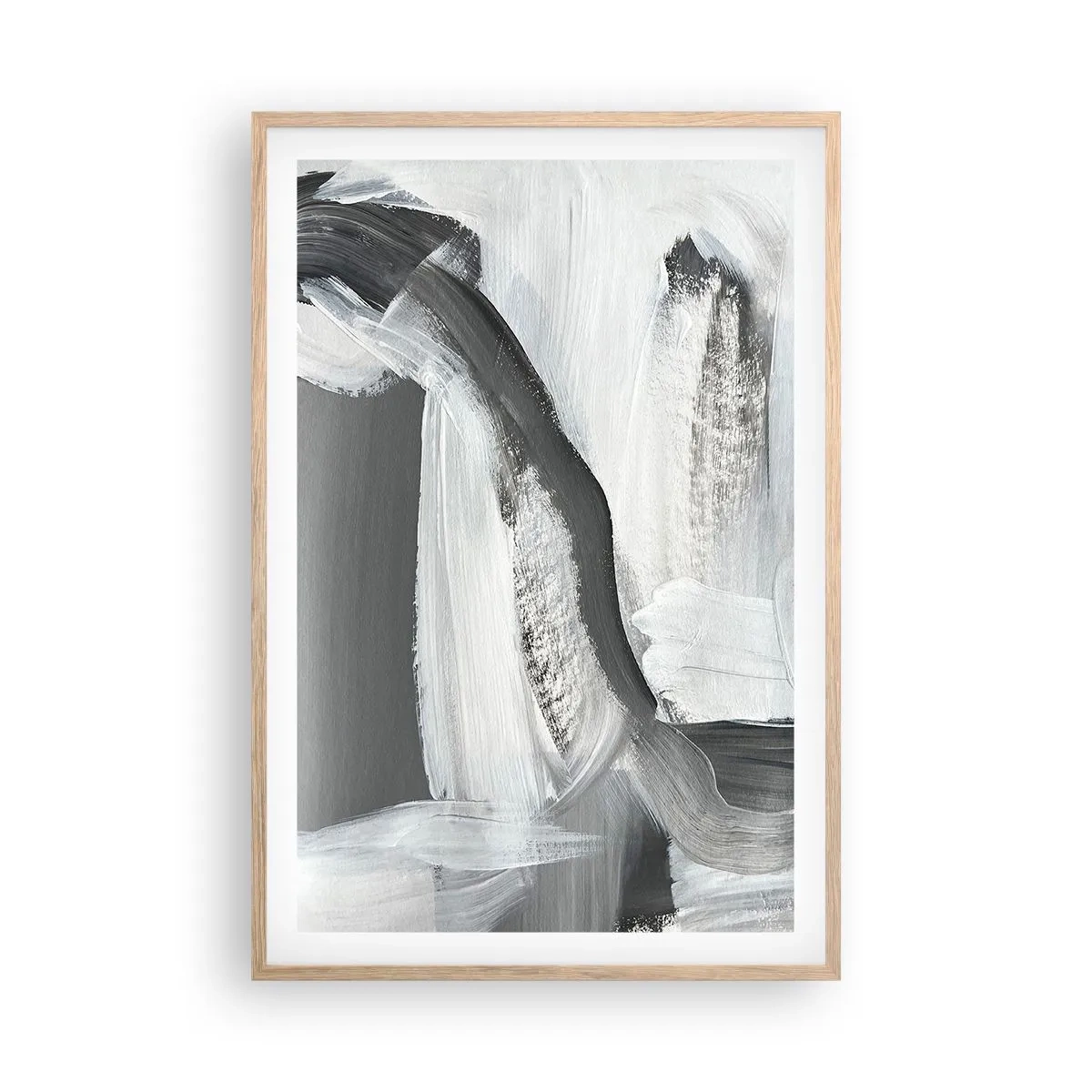 Poster in cornice rovere chiaro - Movimento deciso - 61x91 cm