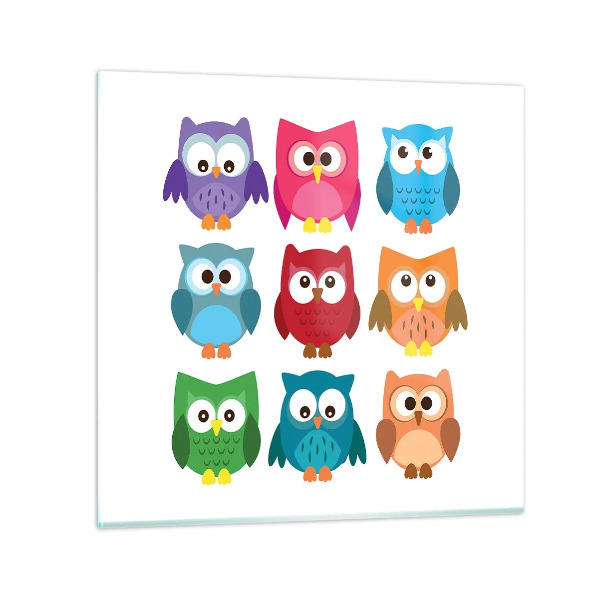 Quadro su vetro - Essere diversi può essere divertente - 50x50 cm