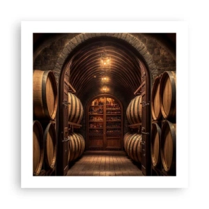 Poster - L'atmosfera della cantina - 50x50 cm