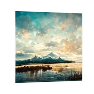 Quadro su vetro - Sotto la protezione del cielo - 30x30 cm