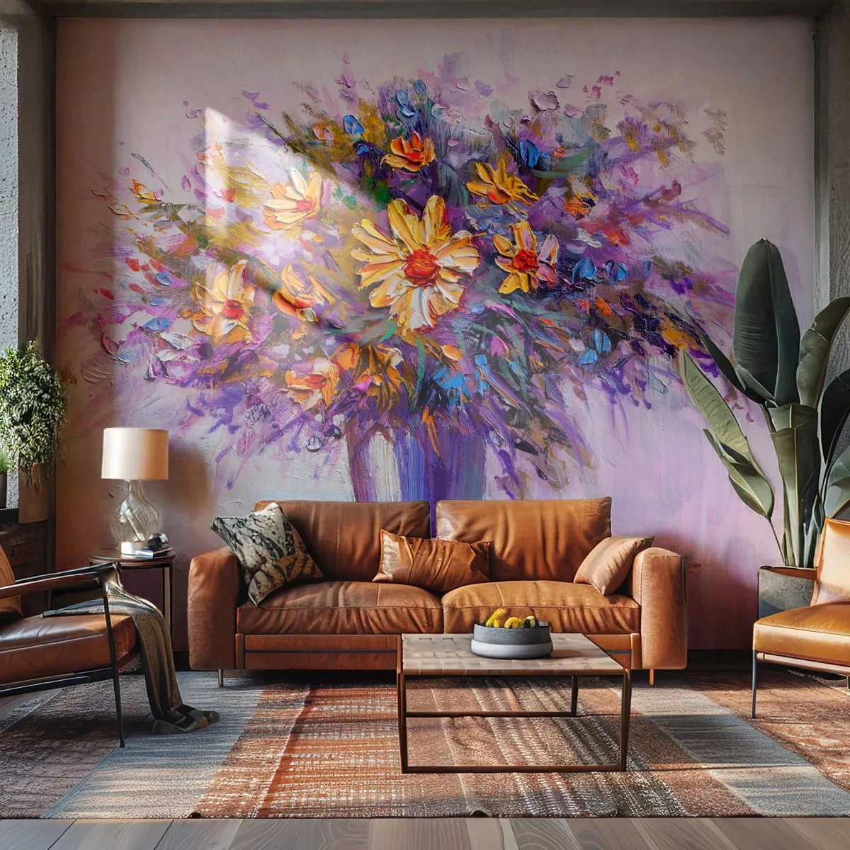 Fotomurali Standard Eco - Odore dolce, aspetto dolce - Fiori in un vaso, Pezzo, Mazzo di fiori - 400x280 cm
