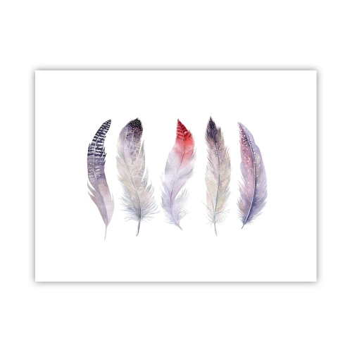 Poster - Delicate come una nebbia multicolore - 40x30 cm