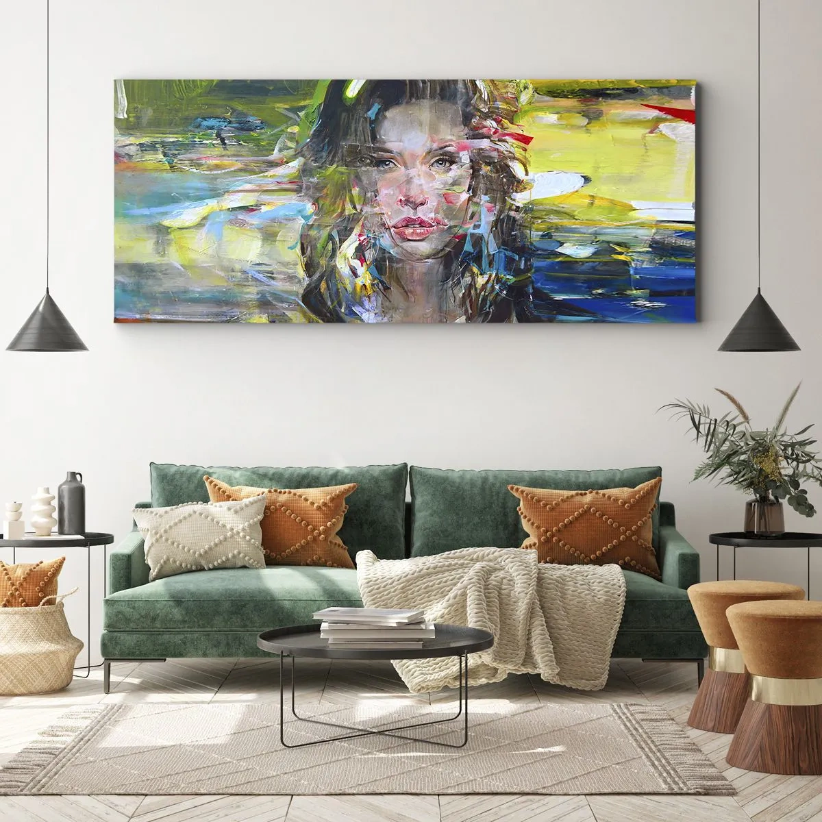 Quadro su tela - Stampe su Tela - Dietro una tenda di vento - 90x30 cm