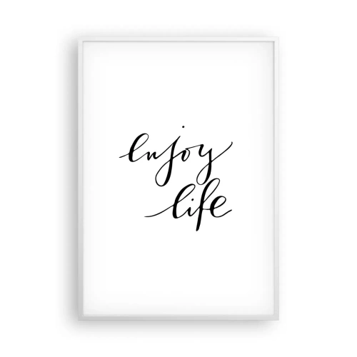 Poster in cornice bianca - Niente da aggiungere... - 70x100 cm