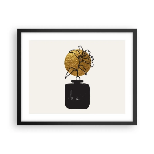 Poster in cornice nera - Bellezza a peso d'oro - 50x40 cm