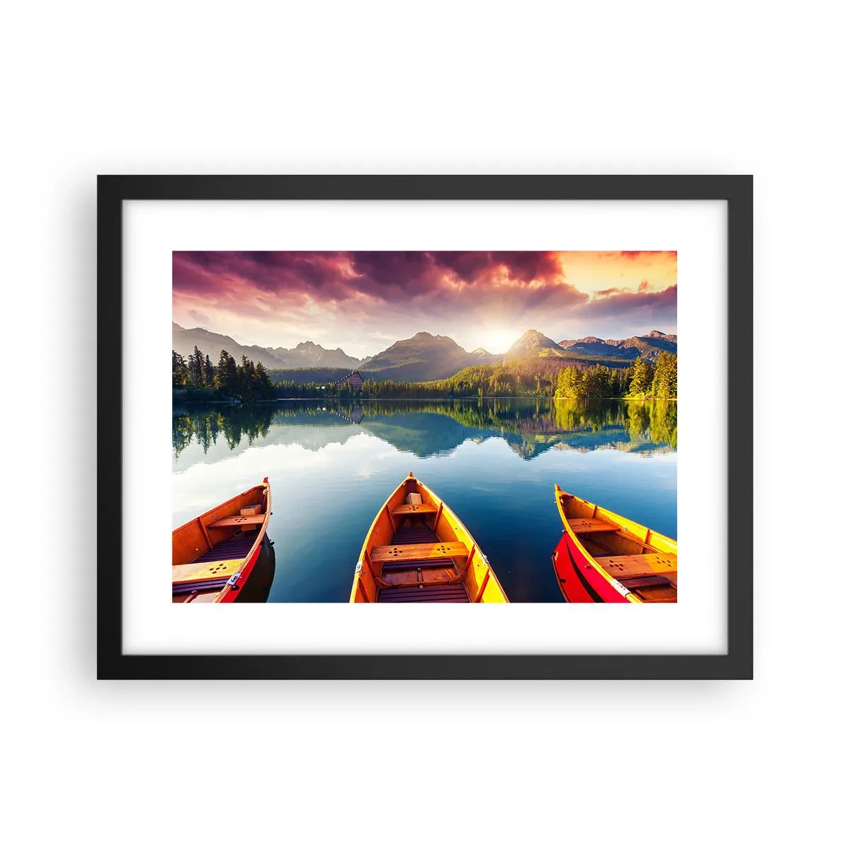 Poster in cornice nera - Niente contro natura - 40x30 cm