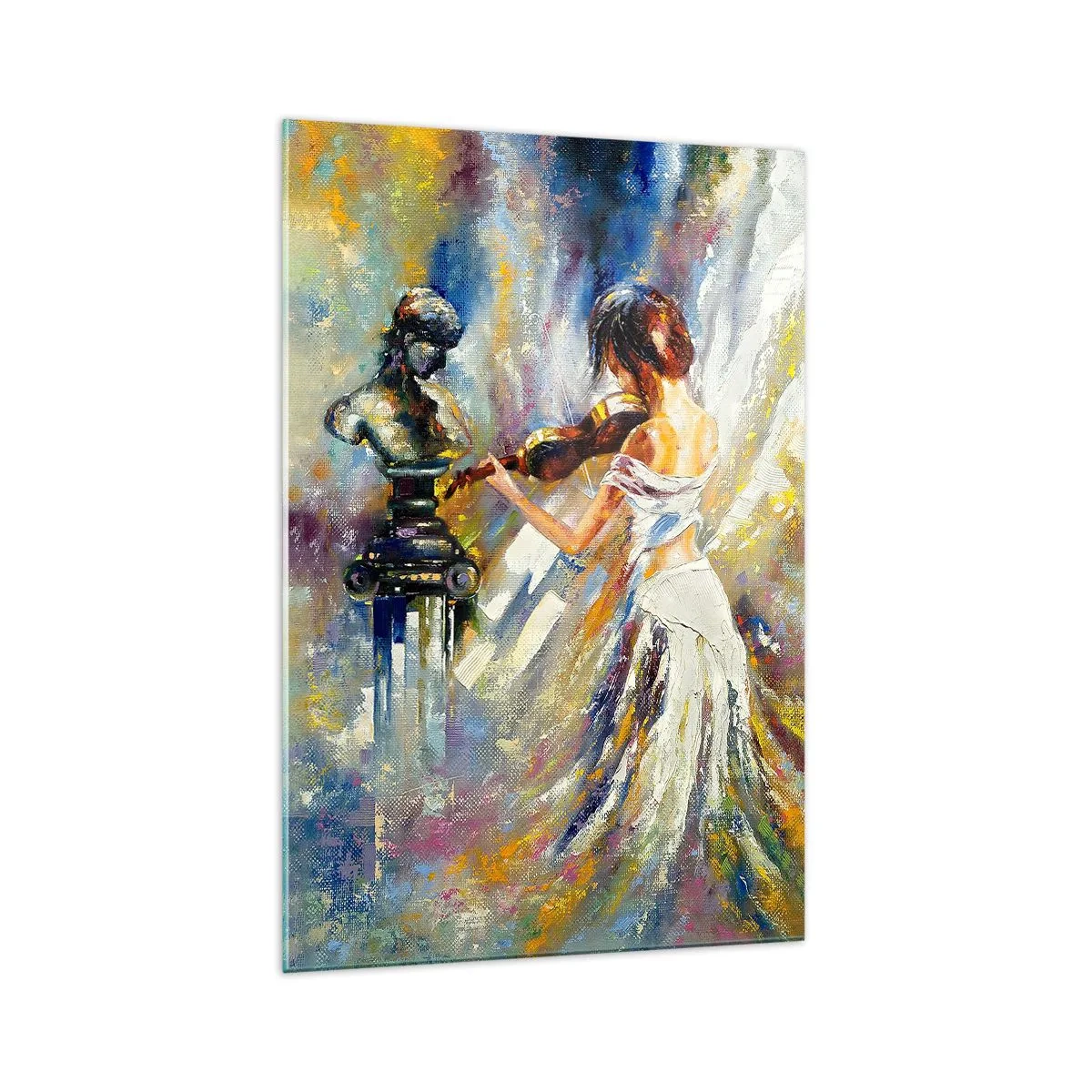 Quadro su vetro - Ravvivare con il sentimento - 70x100 cm