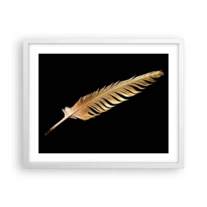 Poster in cornice bianca - Non una piuma qualsiasi.... - 50x40 cm