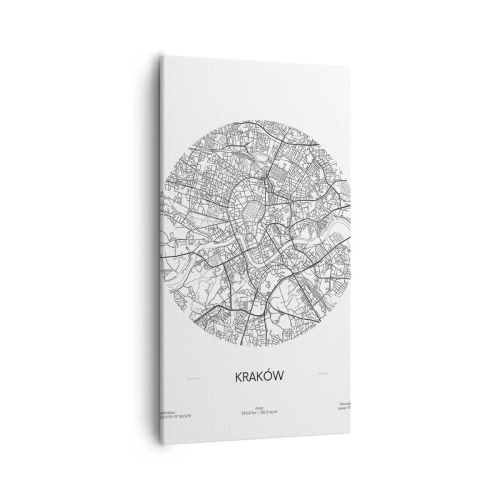 Quadro su tela - Stampe su Tela - Anatomia di Cracovia - 55x100 cm