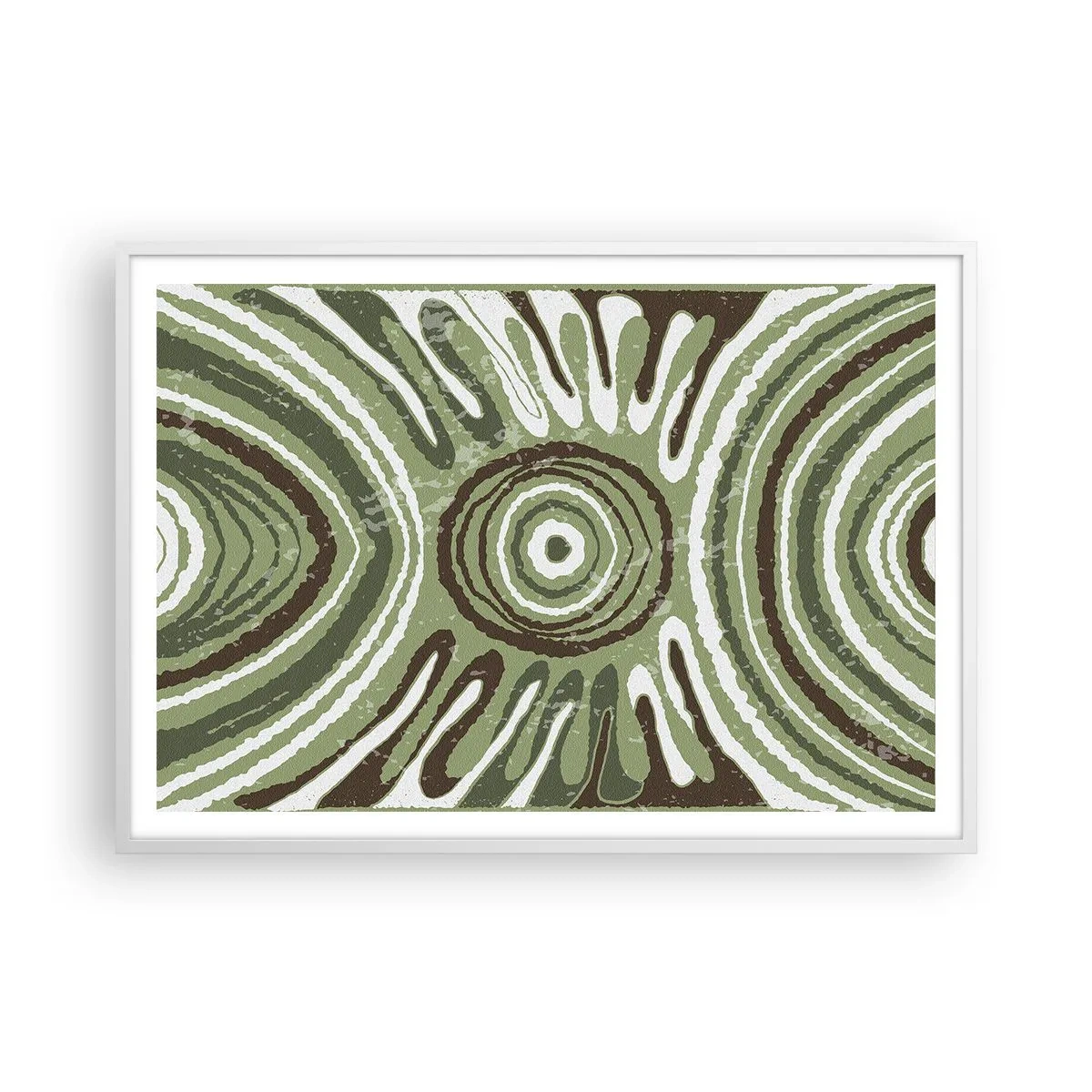 Poster in cornice bianca - Esplosione di emozioni - 100x70 cm