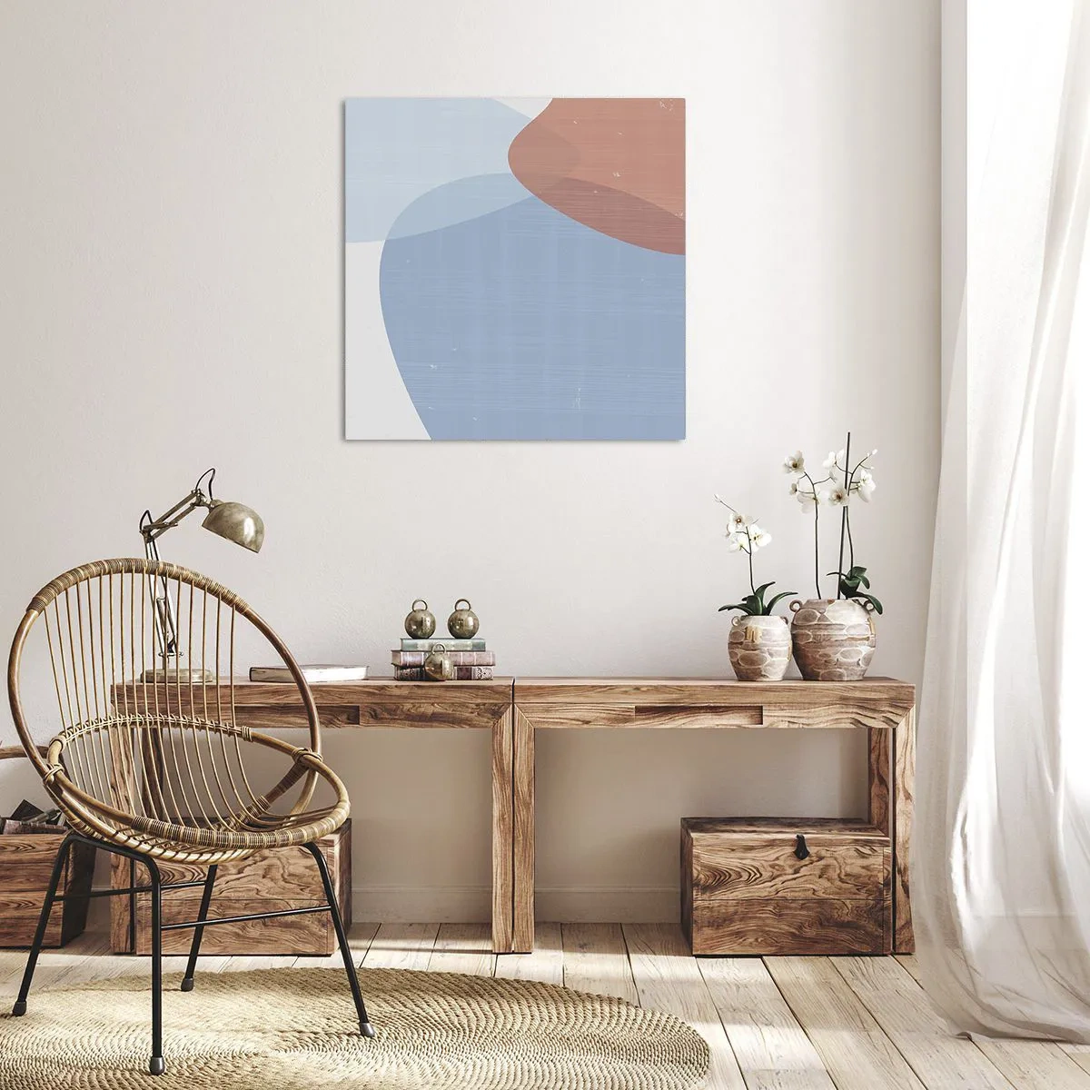 Quadro su tela - Stampe su Tela - Legami pastello - 50x50 cm