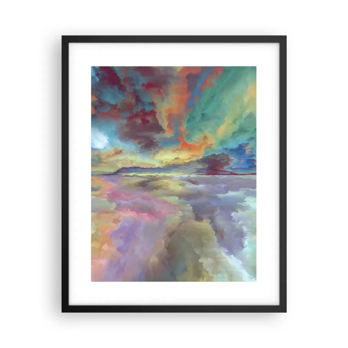 Poster in cornice nera - Due cieli - 40x50 cm