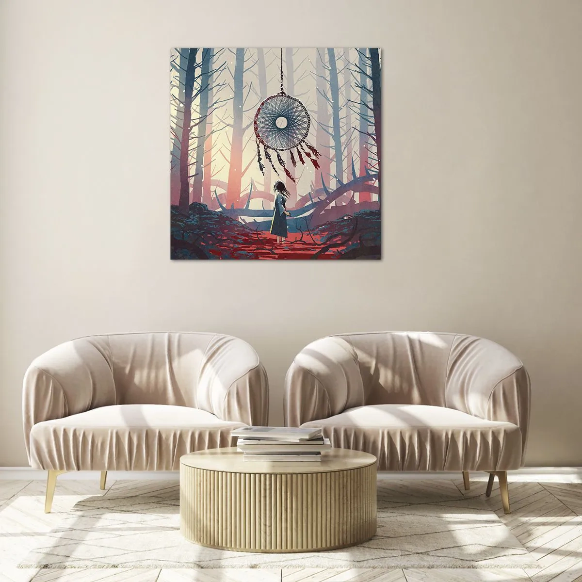 Quadro su vetro - Il rituale segreto della felicità - 50x50 cm