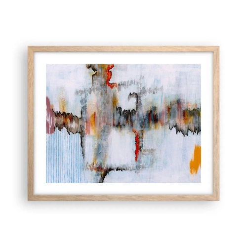 Poster in cornice rovere chiaro - Scritto sull'acqua - 50x40 cm