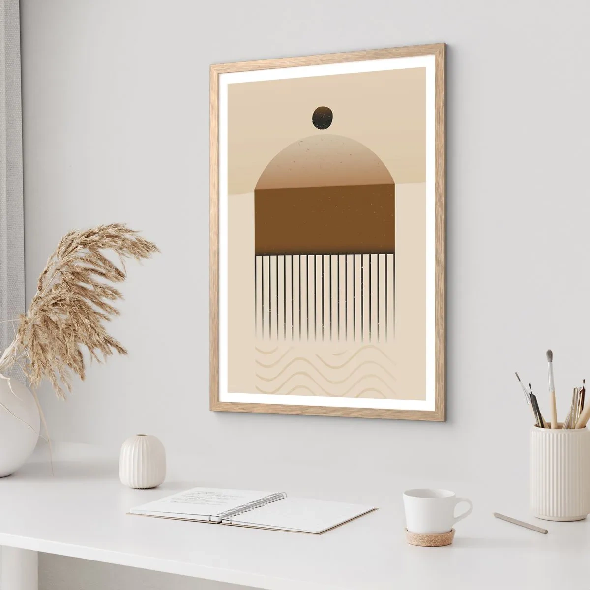 Poster in cornice rovere chiaro - Diversi stati - 40x50 cm