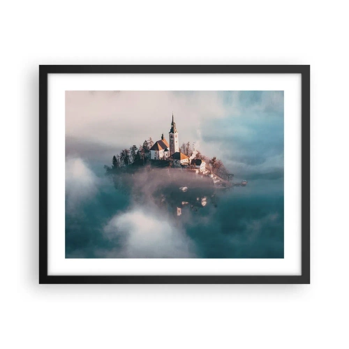 Poster in cornice nera - L'isola dei sogni - 50x40 cm