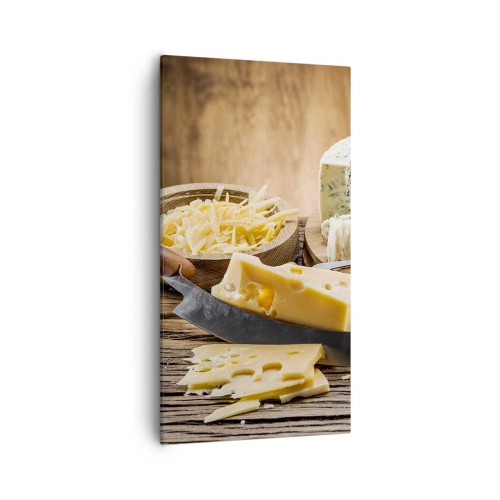 Quadro su tela - Stampe su Tela - Sorridi al formaggio - 55x100 cm
