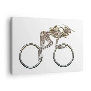 Quadro su tela - Stampe su Tela - Una bicicletta meccanica dal design futuristico - 70x50cm - Macchina perfetta - Decorazione murale moderna per soggiorno e camera da letto ARTTOR