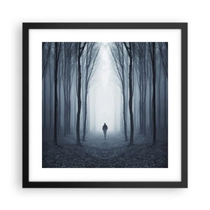 Poster in cornice nera - E tutto è semplice e chiaro - 40x40 cm